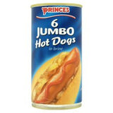 Princes 6 Jumbo Hot Dogs In Brine 560G