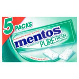 Mentos Gum Pure Fresh Spearmint 5Pk 66G