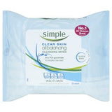 Simple Cleansing Wipes Oil Control 25'S
