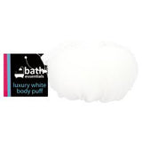 Bath Essentials Luxury Body Puff (White)