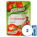 Dolmio Express Tomato & Basil Sauce 340G Pouch