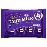 Cadbury Fair Trade Dairy Milk 4 Pack 154G