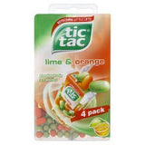 Tic Tac Lime & Orange 4X18g