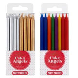 Cake Angels Party Candles Mixed Colours 16S