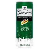 Gordons Gin & Schweppes Tonic 250Ml Can