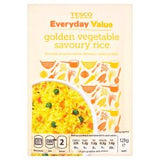 Tesco Everyday Value Golden Vegetable Savoury Rice 120G