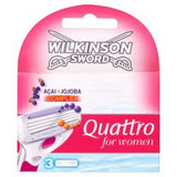 Wilkinson Sword Quattro For Women Blades 3'S