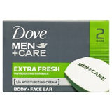 Dove Bar Men Extra Fresh 2X90g