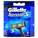 Gillette Sensor 3 Cartridges 8'S