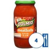 Dolmio Meatballs Sauce Tomato & Chilli 500G
