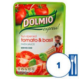 Dolmio Express Tomato & Basil Sauce 170G Pouch
