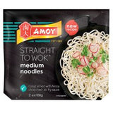 Amoy Straight To Wok Medium Noodles 2X150g