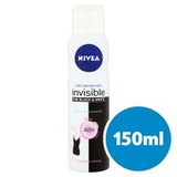 Nivea Black & White Clear Antiperspirant Deodorant 150Ml