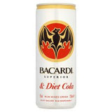 Bacardi And Diet Cola 250Ml