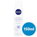 Nivea Sensitive &Pure Female Antiperspirant Deodorant Spray Rrp 150Ml