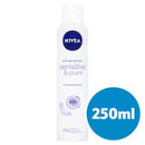 Nivea Sensitive& Pure Deodorant Female 250Ml Standard