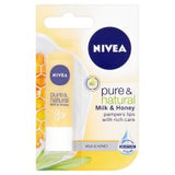 Nivea Visage Pure & Natural Lipcare Honey & Milk 4.8G