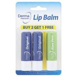 Derma Intensive+ Lip Balms 2 Pack Plus 1 Free