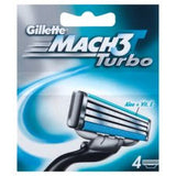 Gillette M3 Turbo Mach Blades 4 Pack