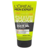 Loreal Men Shave Revolution Gel Antibacterial 150Ml