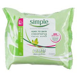 Simple Kind To Skin Cleansing Facial Wipes 25'S
