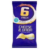 Eastmans Cheese & Onion Crisps 6X18g