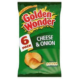Golden Wonder Cheese & Onion Crisps 6X25g