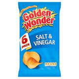 Golden Wonder Salt & Vinegar Crisps 6X25g