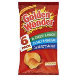 Golden Wonder Variety Crisps 6X25g