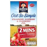 Quaker Oat So Simple Strawberry, Raspberry & Cranberry Porridge 10x33.9G