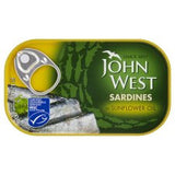 John West Sardines Sunflower Oil 120G